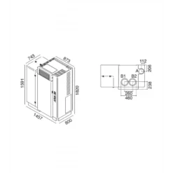 ARIA 50 52 Kw - Chaudière à Granulés EVA CALOR -Hawa Soldes Magasin chaudiere granules eva calor aria 52 2