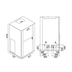 EV 34 Kw - Chaudière à Granulés Hydraulique EVA CALOR -Hawa Soldes Magasin chaudiere granules eva calor ev 34 2