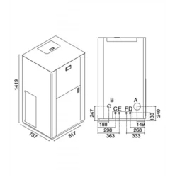EV 50 45,5Kw - Chaudière à Granulés Hydraulique EVA CALOR -Hawa Soldes Magasin chaudiere granules eva calor ev 50 2