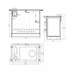 MAGNUM THERMO 14kW - Cuisinière à Bois MBS / INTERSTOVES -Hawa Soldes Magasin cuisiniere bois interstoves magnum thermo 8