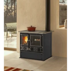 Rosa 5.0 Steel 8.8 KW - Cuisinière à Bois La NORDICA EXTRAFLAME