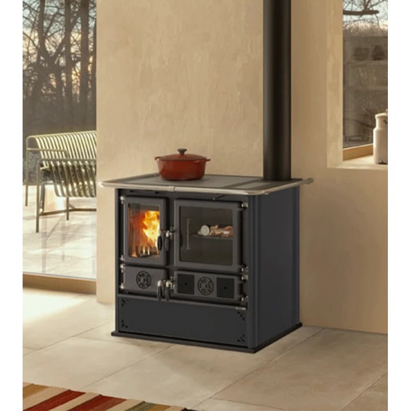 Rosa 5.0 Steel 8.8 KW - Cuisinière à Bois La NORDICA EXTRAFLAME 1 Rosa 5.0 Steel 8.8 KW - Cuisinière à Bois La NORDICA EXTRAFLAME