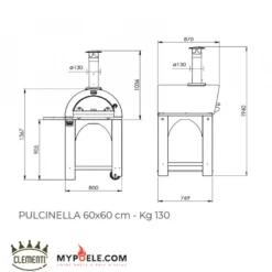 PULCINELLA GAZ - Four à Pizza à Gaz Clementi -Hawa Soldes Magasin four pizza gaz pulcinella 2