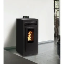 MARINA 13 Kw - Pack Poêle + Conduit Vertical 80/125 - Sortie Concentrique Sur Le Dessus - INTERSTOVES -Hawa Soldes Magasin pack poele conduit vertical concentrique marina 13 4