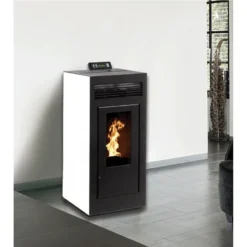 MARINA 13 Kw - Pack Poêle + Conduit Vertical 80/125 - Sortie Concentrique Sur Le Dessus - INTERSTOVES -Hawa Soldes Magasin pack poele conduit vertical concentrique marina 13 5