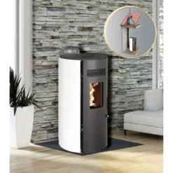 LEANDRO 14kW - PACK Poêle + Conduit Verticale 80/125 - INTERSTOVES