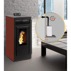 MARINA 11kw Concentrique - PACK Poêle Concentrique + Conduit Ventouse - INTERSTOVES -Hawa Soldes Magasin pack poele marina concentrique 11 2