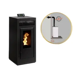 MARINA 11kw Concentrique - PACK Poêle Concentrique + Conduit Ventouse - INTERSTOVES -Hawa Soldes Magasin pack poele marina concentrique 11 4