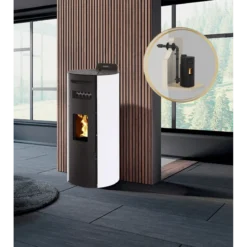LEANDRO 14kW - PACK Poêle + Conduit Ventouse - INTERSTOVES -Hawa Soldes Magasin pack poele ventouse leandro 14 2
