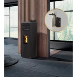 LEANDRO 14kW - PACK Poêle + Conduit Ventouse - INTERSTOVES