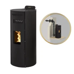 LEANDRO 14kW - PACK Poêle + Conduit Ventouse - INTERSTOVES -Hawa Soldes Magasin pack poele ventouse leandro 14 3