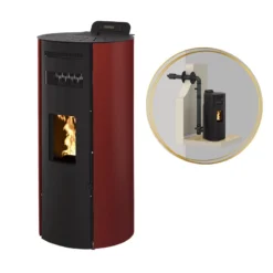 LEANDRO 14kW - PACK Poêle + Conduit Ventouse - INTERSTOVES -Hawa Soldes Magasin pack poele ventouse leandro 14 4