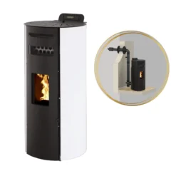 LEANDRO 14kW - PACK Poêle + Conduit Ventouse - INTERSTOVES -Hawa Soldes Magasin pack poele ventouse leandro 14 5