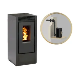 MARINA 11kw - PACK Poêle + Conduit Ventouse - INTERSTOVES -Hawa Soldes Magasin pack poele ventouse marina 11 5