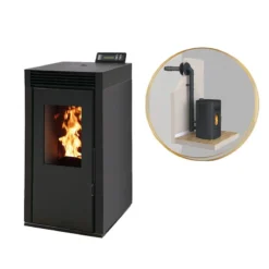 MARINA 8kw - PACK Poêle + Conduit Ventouse -INTERSTOVES -Hawa Soldes Magasin pack poele ventouse marina 8 2