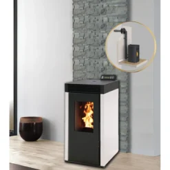 MARINA 8kw - PACK Poêle + Conduit Ventouse -INTERSTOVES -Hawa Soldes Magasin pack poele ventouse marina 8 3
