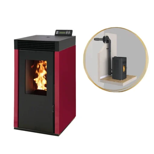 MARINA 8kw - PACK Poêle + Conduit Ventouse -INTERSTOVES 8 MARINA 8kw - PACK Poêle + Conduit Ventouse -INTERSTOVES -Hawa Soldes Magasin pack poele ventouse marina 8