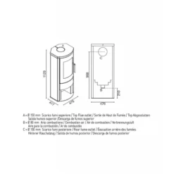 GINEVRA 8,1 Kw - Poêle à Bois Etanche EVA CALOR -Hawa Soldes Magasin poele bois eva calor ginevra 8 4
