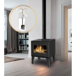 Pack Poêle à Bois + Conduit 150 EDOARDO 10 KW - Poêle à Bois INTERSTOVES