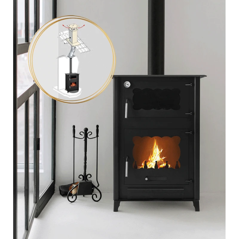 Pack Poêle à Bois + Conduit 150 ROSA 13kW - Poêle à Bois INTERSTOVES 1 Pack Poêle à Bois + Conduit 150 ROSA 13kW - Poêle à Bois INTERSTOVES