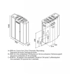 DILETTA 10,5 Kw étanche Canalisable - Poêle à Granulés EVA CALOR -Hawa Soldes Magasin poele granules eva calor diletta 10 7