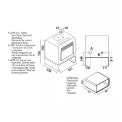 HERMES 7,5 Kw - Poêle à Granulés EVA CALOR -Hawa Soldes Magasin poele granules eva calor hermes 7 2