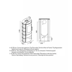 MARICA 8,1 Kw - Poêle à Bois Etanche EVA CALOR -Hawa Soldes Magasin poele granules eva calor marica 8 5