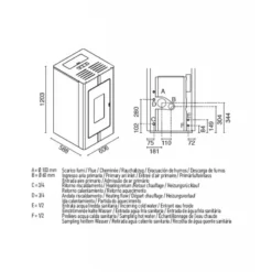 TOSCA 20 Kw Hydraulique - Poêle à Granulés EVA CALOR -Hawa Soldes Magasin poele granules eva calor tosca 20 3