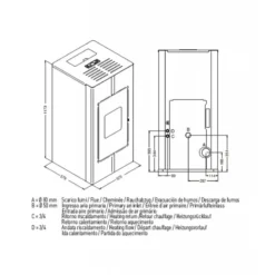 TOSCA 24 Kw Hydraulique - Poêle à Granulés EVA CALOR -Hawa Soldes Magasin poele granules eva calor tosca 24 3
