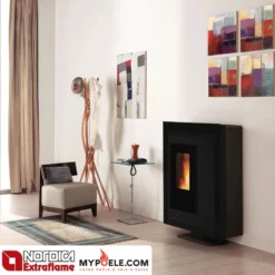 Souvenir Steel Evo 10.2 Kw Canalisable - Poêle à Granulés LA NORDICA EXTRAFLAME -Hawa Soldes Magasin poele granules extraflame souvenir steel canalise 2