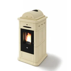 ADELE 9,5 Kw - Poêle à Granulés En Faïence EVA CALOR -Hawa Soldes Magasin poele granules faience eva calor adele 9 2