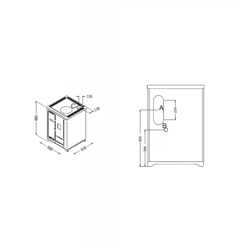 Léa 7,5 Kw - Cuisinière à Granulés PUNTO FUOCO 7 Léa 7,5 Kw - Cuisinière à Granulés PUNTO FUOCO – Image 7