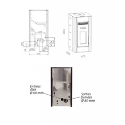 SAN NICOLA 20 KW étanche - Poêle à Granulés Hydraulique STOVIA -Hawa Soldes Magasin poele granules san nicola2 20k 3